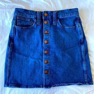 Madewell genuine denim jean skirt size 27